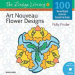 Art Nouveau Flower Designs- By Polly Pinder - Book and CD